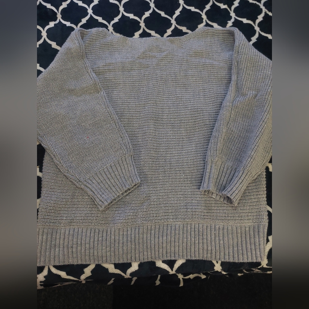 Forever 21 plus dolman sleeve gray sweater 3x